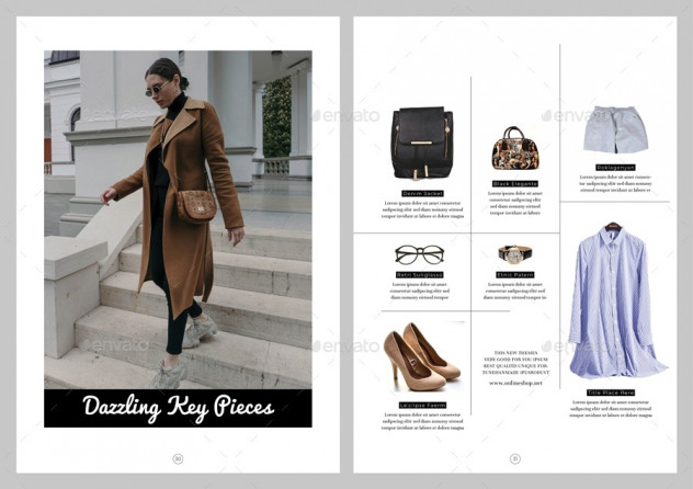 Stylish Fashion Look Magazine Template &ndash; InDesign (INDD & IDML) preview #16