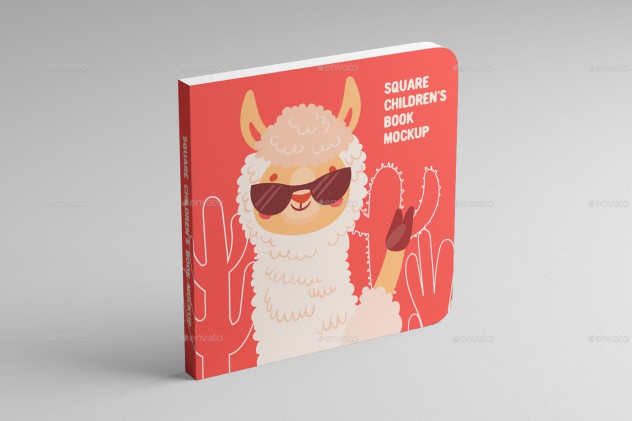 Square Children's Book Mock-Up preview #5