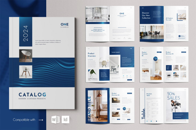 Preview of Multipurpose Catalog Template &ndash; InDesign & Word