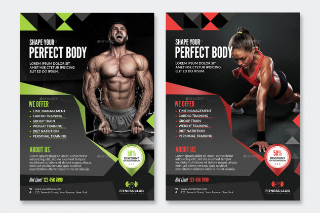 Fitness Flyer PSD - product preview 0