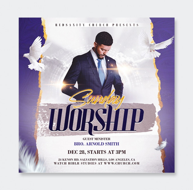 Church Flyer Template PSD