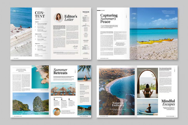 Travel Magazine Template INDD - product preview 1