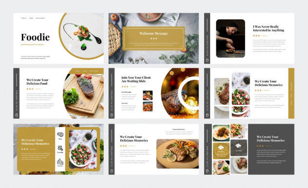 Food Restaurant Keynote Template