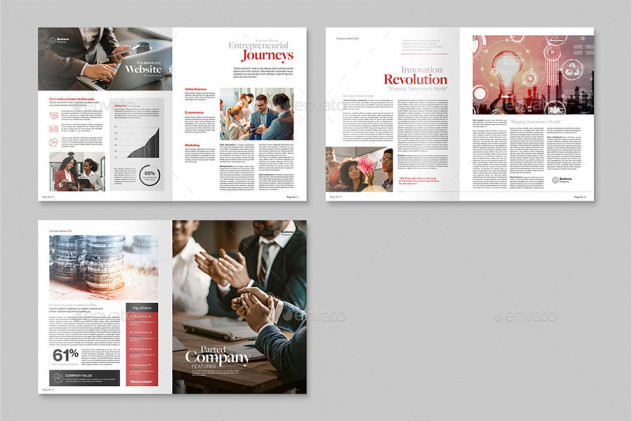 Business Magazine Template InDesign INDD - product preview 3