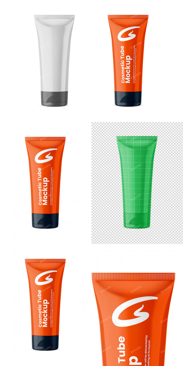 Preview of Cosmetic Tube Mockup