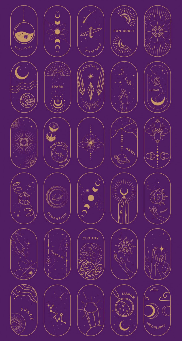 Preview of 30 Celestial Illustrations
