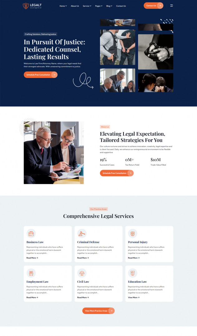 Legalt - Law Lawyer & Attorney HTML Template