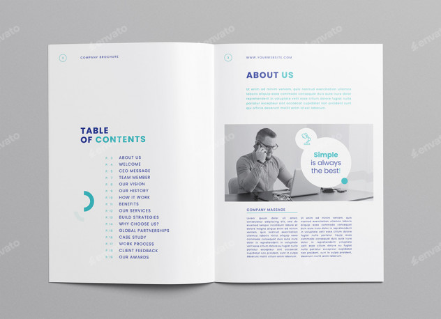 Company Brochure Template - Microsoft Word, InDesign, PSD, Canva preview #2