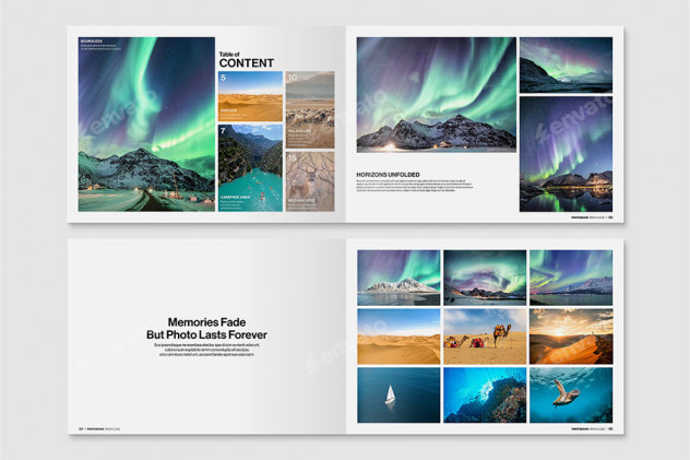 Photo Book Template InDesign INDD preview #3