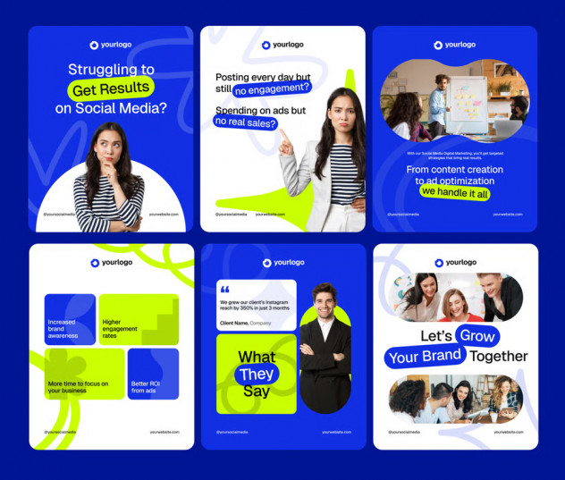 Preview of Digital Agency Social Media Post Template