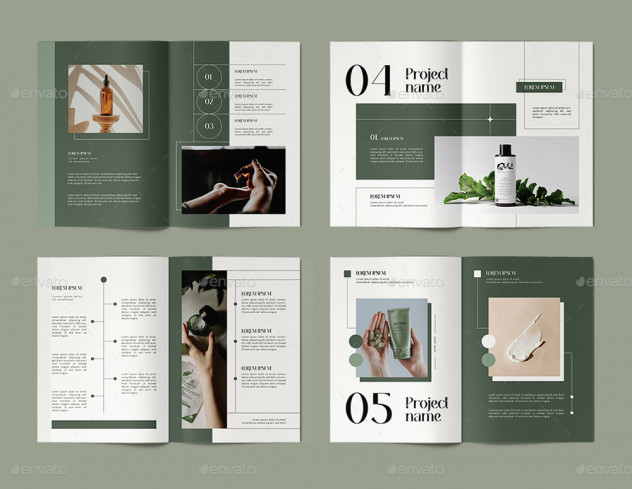 Minimal Company Profile Portfolio Brochure Template PSD, Vector EPS, AI main preview