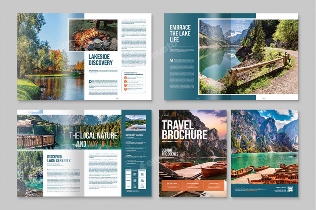 Travel Brochure Template AI, Vector EPS - product preview 2