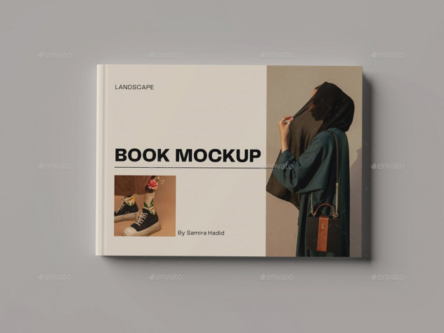 Landscape Book Mockup PSD - product preview 4