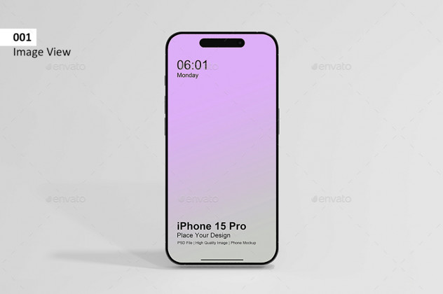 iPhone 15 Pro Mockup