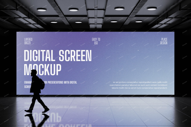 Digital LED Screen Mockup preview #3
