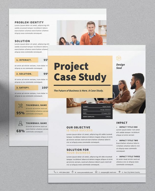 Preview of Clean Case Study Template