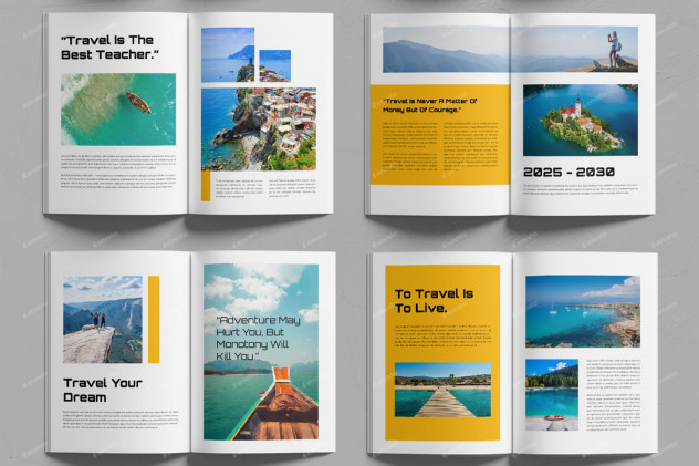 Travel Photo Book Template InDesign INDD - product preview 1