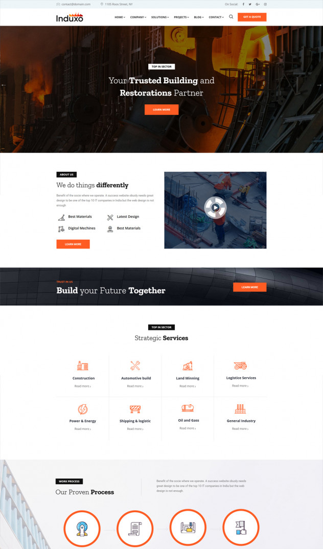 Induxo - Industry WordPress Theme