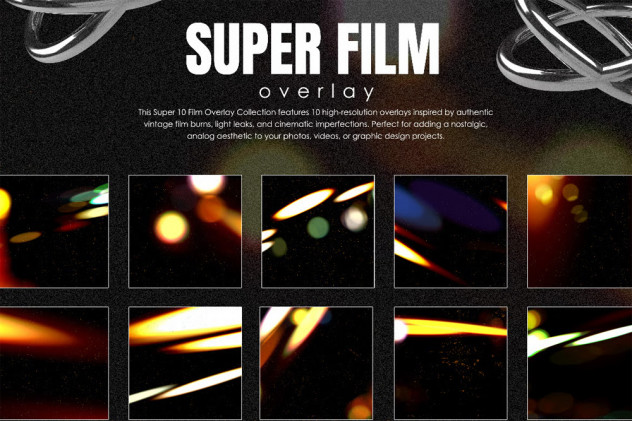 Super 10 Film Overlay Collection: Cinematic Vintage Textures preview #2