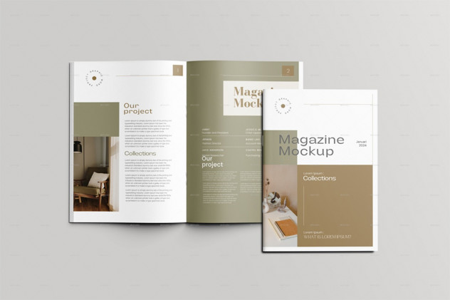 Magazine / Brochure Mockup A4