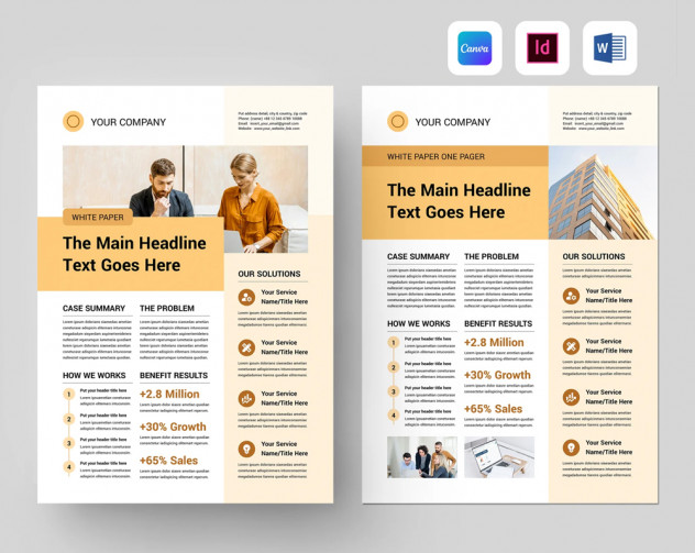 Preview of Case Study Layout Template &ndash; Word, InDesign & Canva