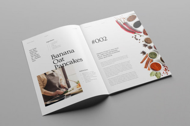 Recipe Book Template &ndash; InDesign, Affinity, Canva preview #3