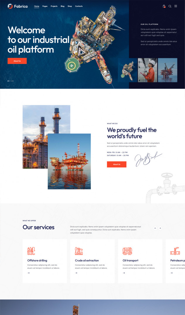 Fabrica - Industrial & Engineering Factory Theme