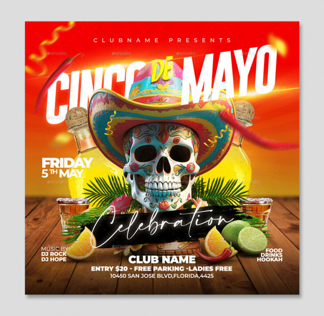 Preview of Cinco de Mayo Flyer Design