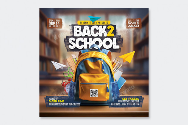 Back To School Flyer Templates PSD