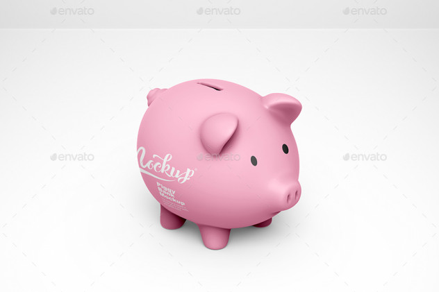 Piggy Bank Mockup - product preview 1