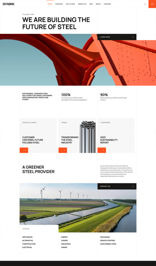 Fabrik - Industrial WordPress Theme