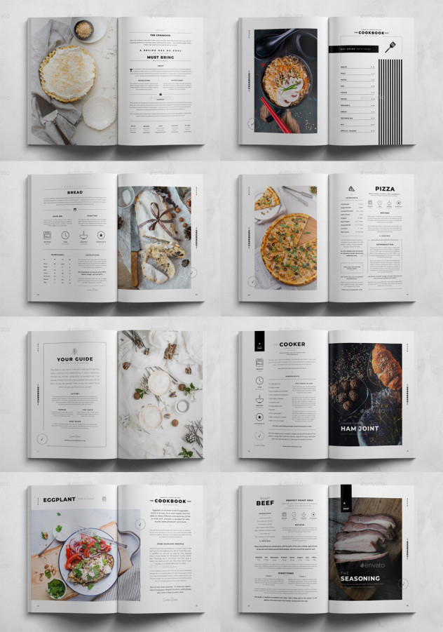 Modern Recipe Book Template