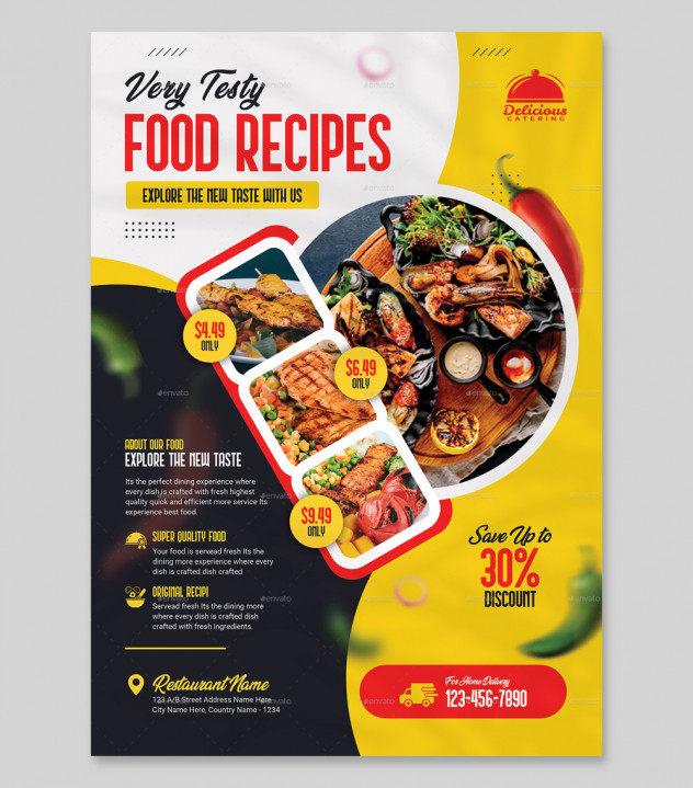 Food Flyer PSD