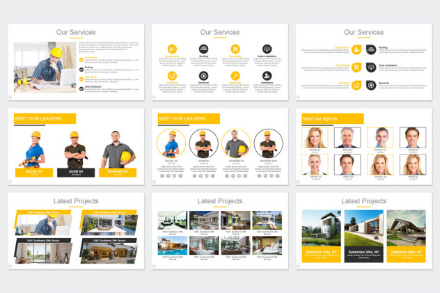 Construction PowerPoint Presentation Template - product preview 2