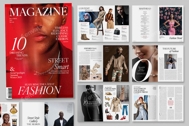 Fashion Magazine Template InDesign INDD