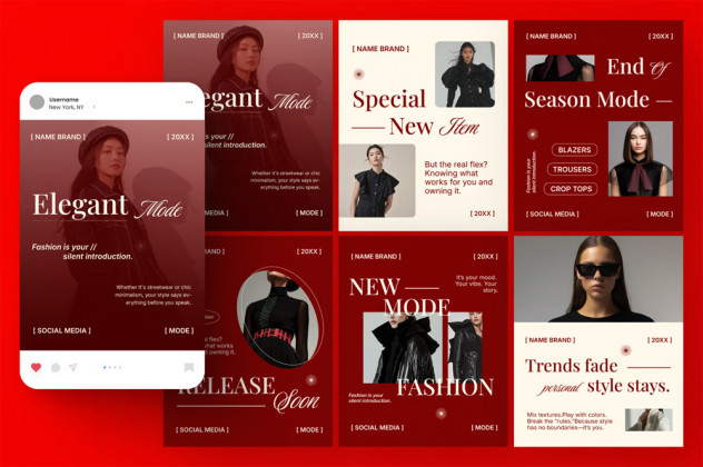 Fashion Instagram Post Templates preview #3