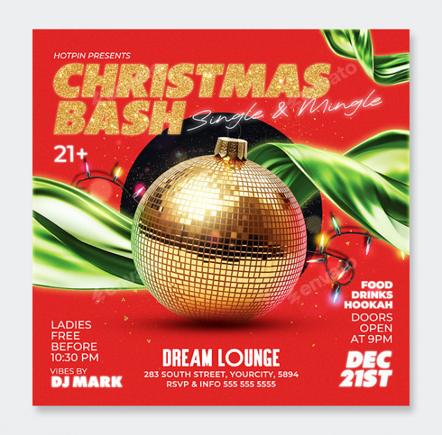 Christmas Flyer Design PSD