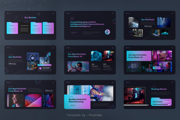 Artificial Intelligence PowerPoint Template - product preview 2