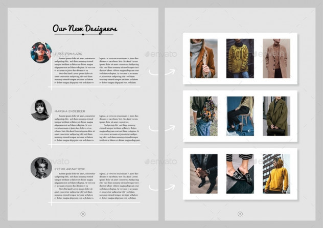 Stylish Fashion Look Magazine Template &ndash; InDesign (INDD & IDML) preview #6