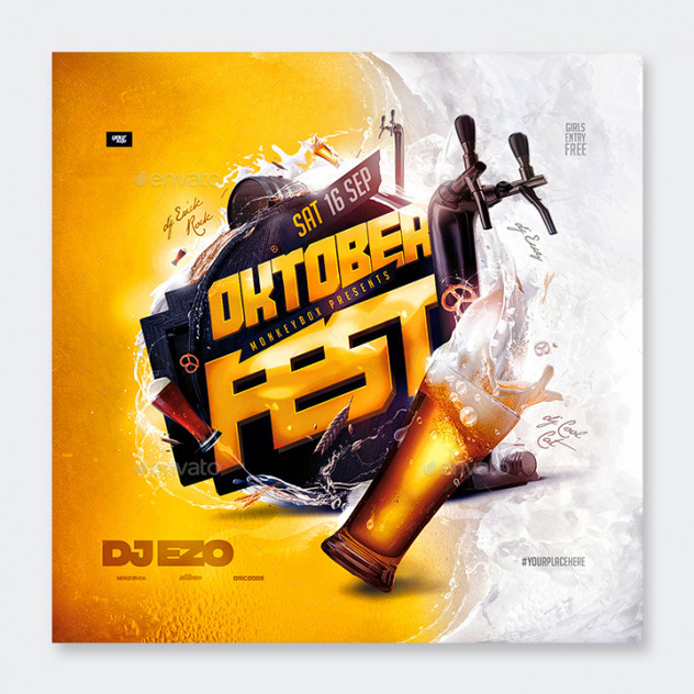 Oktoberfest Flyer Template PSD - product preview 0