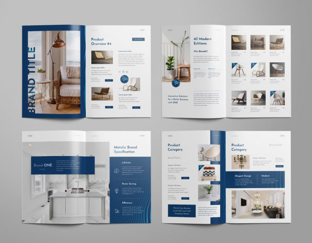 Multipurpose Catalog Template &ndash; InDesign & Word preview #2