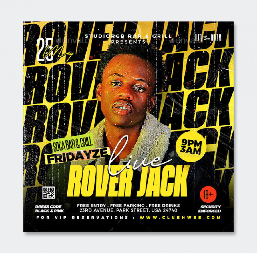 Dj flyer template psd design template place