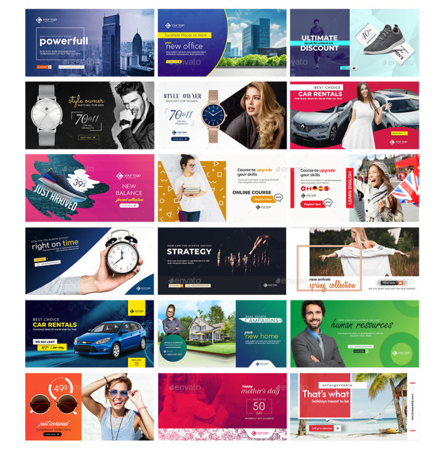 144 Multipurpose Facebook Banner Templates PSD Bundle - product preview 5