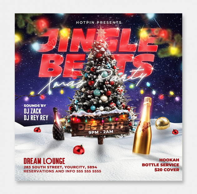 Christmas Party Flyer Design