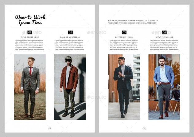 Stylish Fashion Look Magazine Template &ndash; InDesign (INDD & IDML) preview #15