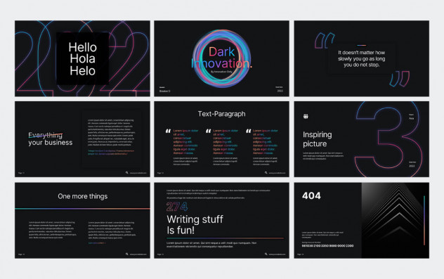 Dark Innovation Creative Multipurpose PowerPoint Template